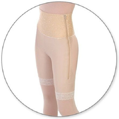 Style 46 - Mid Thigh Girdle 6in Waist Slit Crotch by Contour