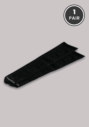 SmartKnit black AFO interface socks; adult pair shown. Select your size and color.