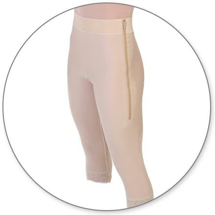 Style 1 - MidCalf Girdle 2in Waist Open Crotch by Contour - DirectDermaCare