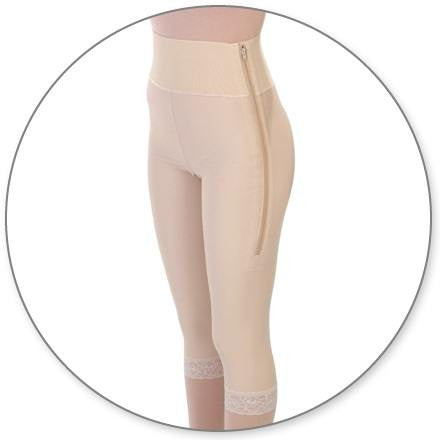 Style 2 - Mid Calf Girdle 4in Waist Open Crotch by Contour