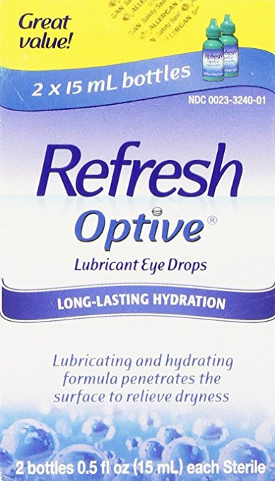 Refresh Optive Lubricant Eye Drops 15ml - DirectDermaCare Refresh Optive Lubricant Eye Drops 15ml - DirectDermaCare