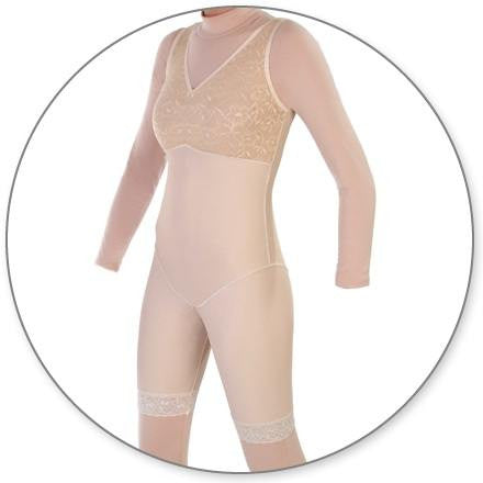 Estilo 27NZ - Faja moldeadora de muslo medio sin cremalleras de Contour 