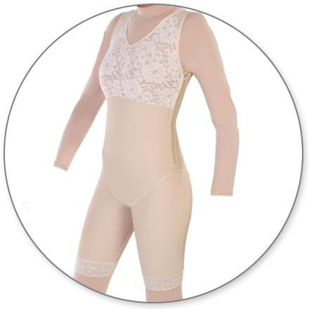 Style 27Z - Mid Thigh Body Shaper w/ Side Zippers by Contour