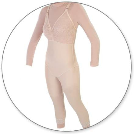 Style 28NZ - Mid Calf Body Shaper Without Zippers by Contour