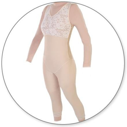 Style 28Z - Mid Calf Body Shaper Side Zippers by Contour