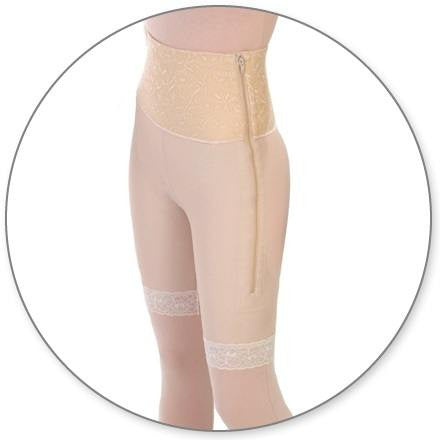 Style 46 Mid Thigh Girdle 6in Waist Open Crotch by Contour