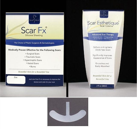 Scar Fx Breast Piece Pair and Scar Esthetique Cream Kit