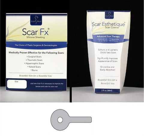 Scar Fx Lollipop Breast Piece Pair and Scar Esthetique Cream Kit