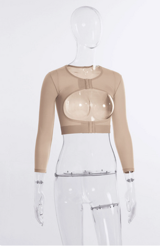 Bolero Rainey de manga larga para mujer 