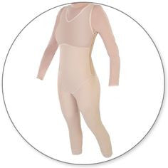 Style 29Z - Ankle Length Body Shaper with Side Zippers