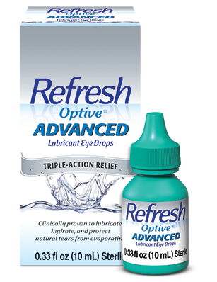 Refresh Optive Advanced Lubricant Eye Drops 10 ml